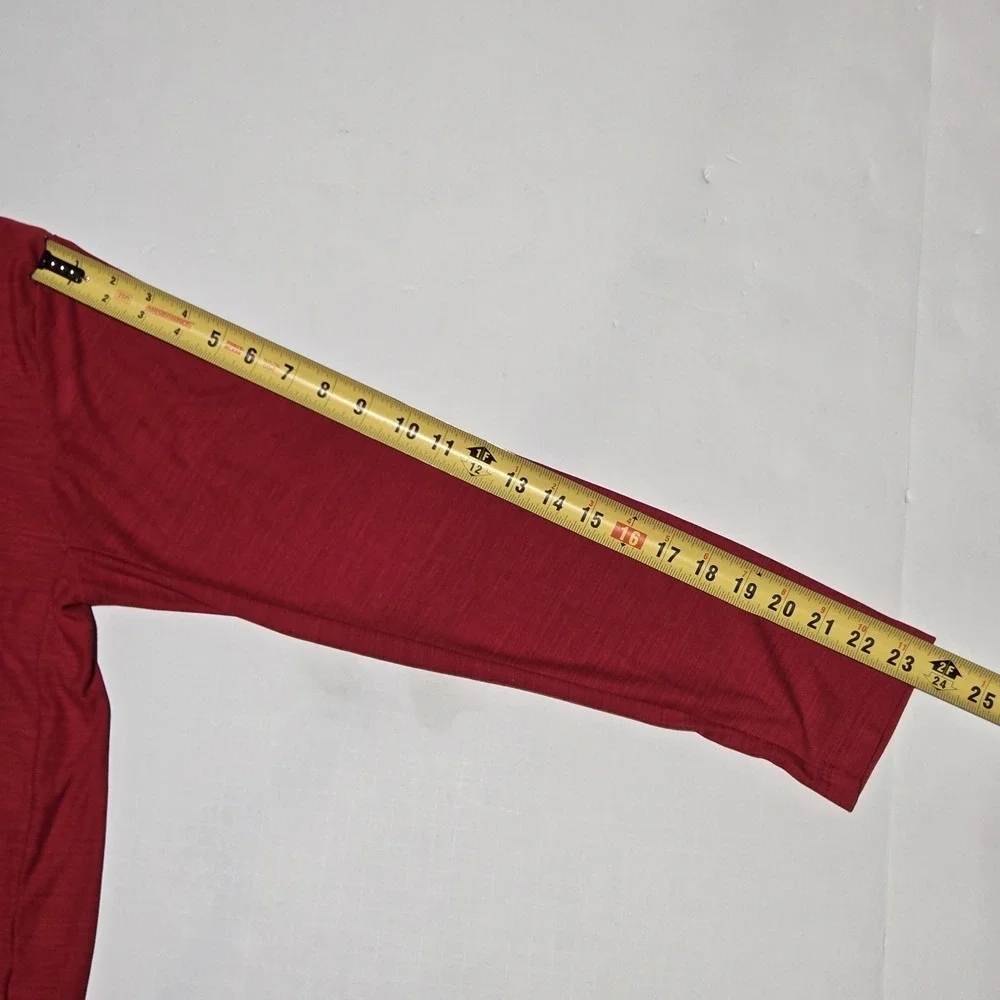 Nike Dri-FIT 1/4 Zip Pullover Mens Large Red Long Sleeve Athletic Running Top